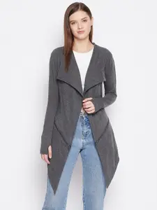 Hypernation Women Charcoal Longline Shrug