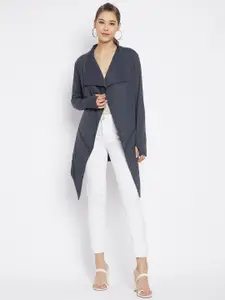 Hypernation Women Blue Longline Shrug