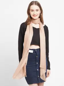 Cloth Haus India Women Beige Heavy Sequins Scarf