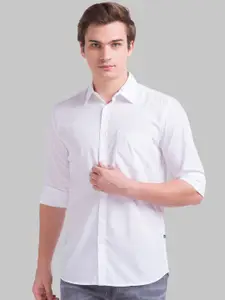 Parx Men White Slim Fit Casual Shirt