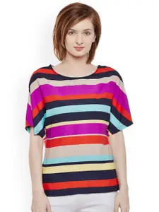 Belle Fille Women Multicoloured Striped Top