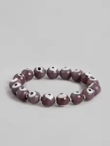 RICHEERA Women Purple & White Elasticated Bracelet