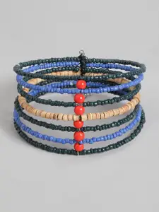 RICHEERA Women Blue & Teal Multistrand Bracelet