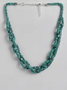RICHEERA Green & Blue Beaded Necklace