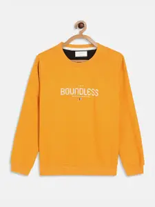Octave Boys Yellow Printed Sweatshirt