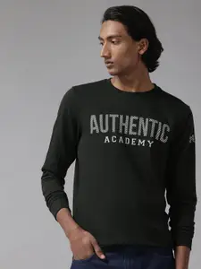Van Heusen Sport Typography Printed Sweatshirt
