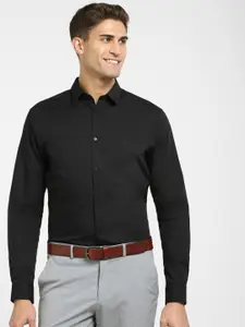 SELECTED Men Black Slim Fit Cotton Formal Shirt