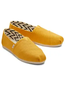 TOMS Women Yellow Solid Lightweight Loafers