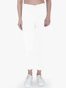 FCK-3 Women White Jean High-Rise Stretchable Jeans