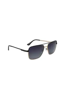 OPIUM Men Grey Lens & Black Square Sunglasses and UV Protected Lens OP-1931-C01-Smoke