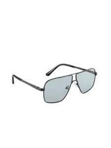 OPIUM Men Grey Lens & Gunmetal-Toned Sunglasses with UV Protected Lens-OP-10035-C02