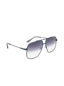 OPIUM Men Grey Lens & Blue Square Sunglasses with UV Protected Lens