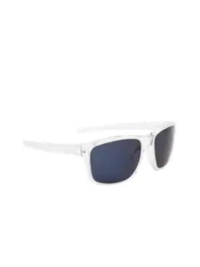 OPIUM Men Blue Lens & White Wayfarer Sunglasses and UV Protected Lens OP-1504-C09-Blue
