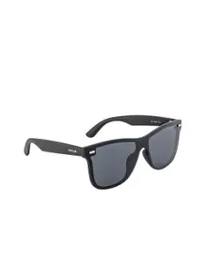 OPIUM Men Grey Lens & Black Wayfarer Sunglasses with Polarized and UV Protected Lens