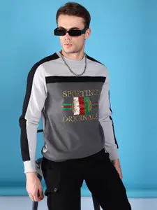 The Indian Garage Co Men Embroidered Sweatshirt