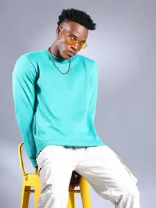 The Indian Garage Co Men Green Round Neck Sweatshirt