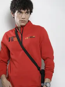 The Indian Garage Co Men Red Sweatshirt