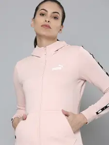 Puma Women Regular Fit Solid Power Full-Zip Hoodie Sweatshirt