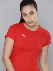 Puma Women Red Football T-shirt