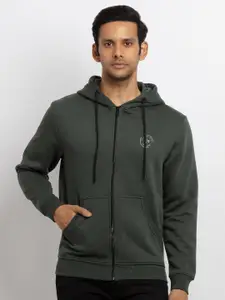 Status Quo Men Green Hooded Sweatshirt