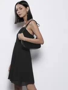 Trendyol Women Black Solid A-Line Dress