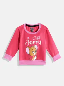 Eteenz Girls Jerry Graphic Printed Cotton Sweatshirt