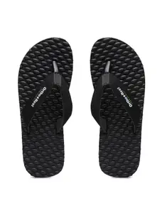 Ortho Rest Women Black & White Rubber Thong Flip-Flops