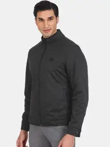 Arrow Sport Men Black Bomber Jacket