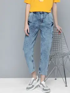 Flying Machine Women High-Rise Heavy Fade Acid Wash Stretchable Jeans