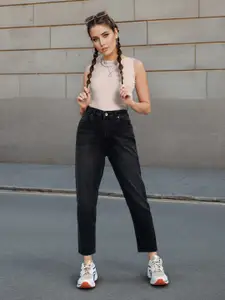 Flying Machine Women High-Rise Light Fade Stretchable Straight Fit Jeans