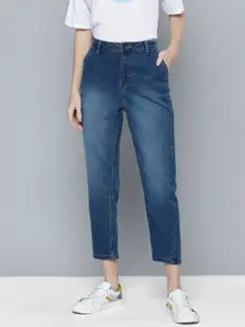 Flying Machine Women High-Rise Light Fade Stretchable Straight Fit Jeans