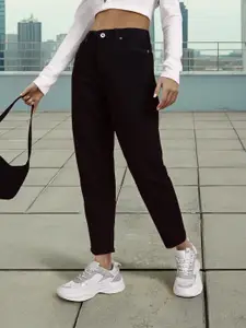 Flying Machine Women Black Slim Fit High-Rise Stretchable Jeans