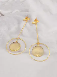 Tistabene Women Gold Plated Contemporary Drop Earrings