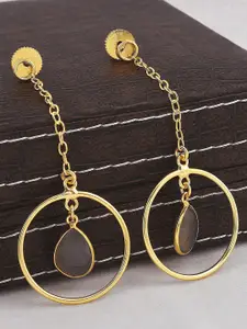 Tistabene Brown Contemporary Drop Earrings