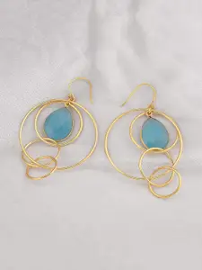 Tistabene Women Blue Contemporary Drop Earrings