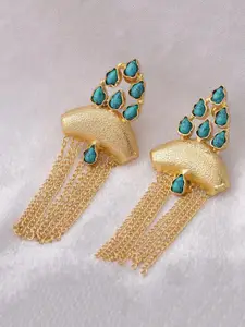 Tistabene Blue & Gold Contemporary Drop Earrings