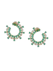 Tistabene Green Contemporary Studs Earrings