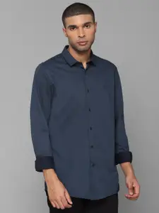Allen Solly Men Navy Blue Slim Fit Casual Shirt