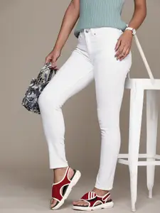 MANGO Women Pushup Skinny Fit Low-Rise Jeans