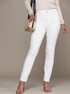 MANGO Women Anne Skinny Fit High-Rise Stretchable Jeans