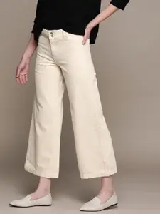 MANGO Women Cotton Stretchable Culottes Jeans