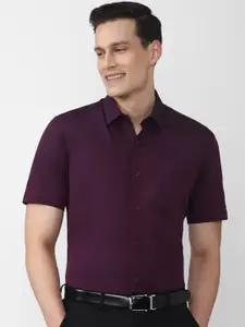 Peter England Men Purple Casual Shirt