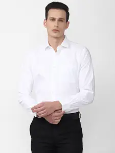 Van Heusen Men White Casual Shirt