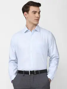 Van Heusen Men Blue Cotton Casual Shirt