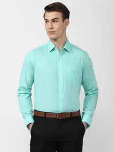 Van Heusen Men Blue Slim Fit Formal Shirt