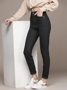 MANGO Women Annie Skinny Fit High-Rise Stretchable Jeans