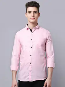 Majestic Man Men Pink Slim Fit Casual Shirt