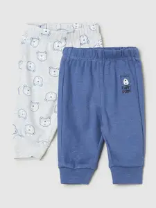 max Boys Pack Of 2 Printed Pure Cotton Joggers