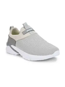 Liberty Men Grey Mesh Running Non-Marking Shoes