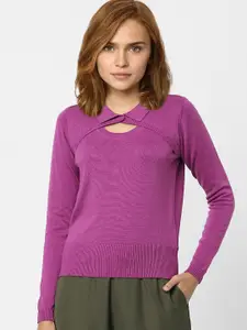 Vero Moda Women Purple Pullover